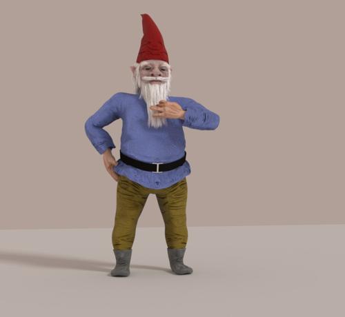 Gnome. Rigged preview image